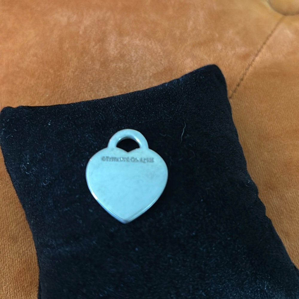 Tiffany & Co. Sterling Silver Heart Tag Charm - Silver - Picture 3 of 3